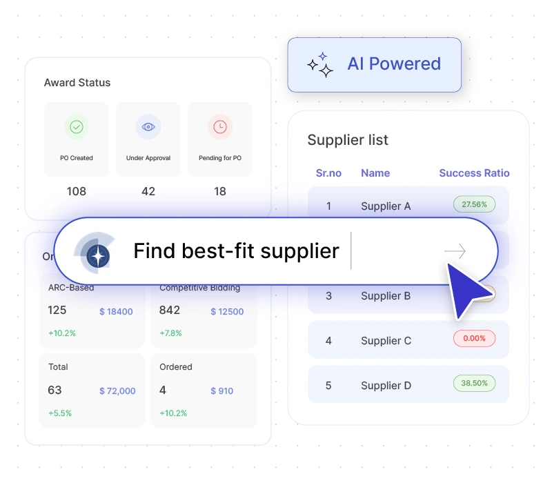 مساحة عمل مشتريات VendrNova AI